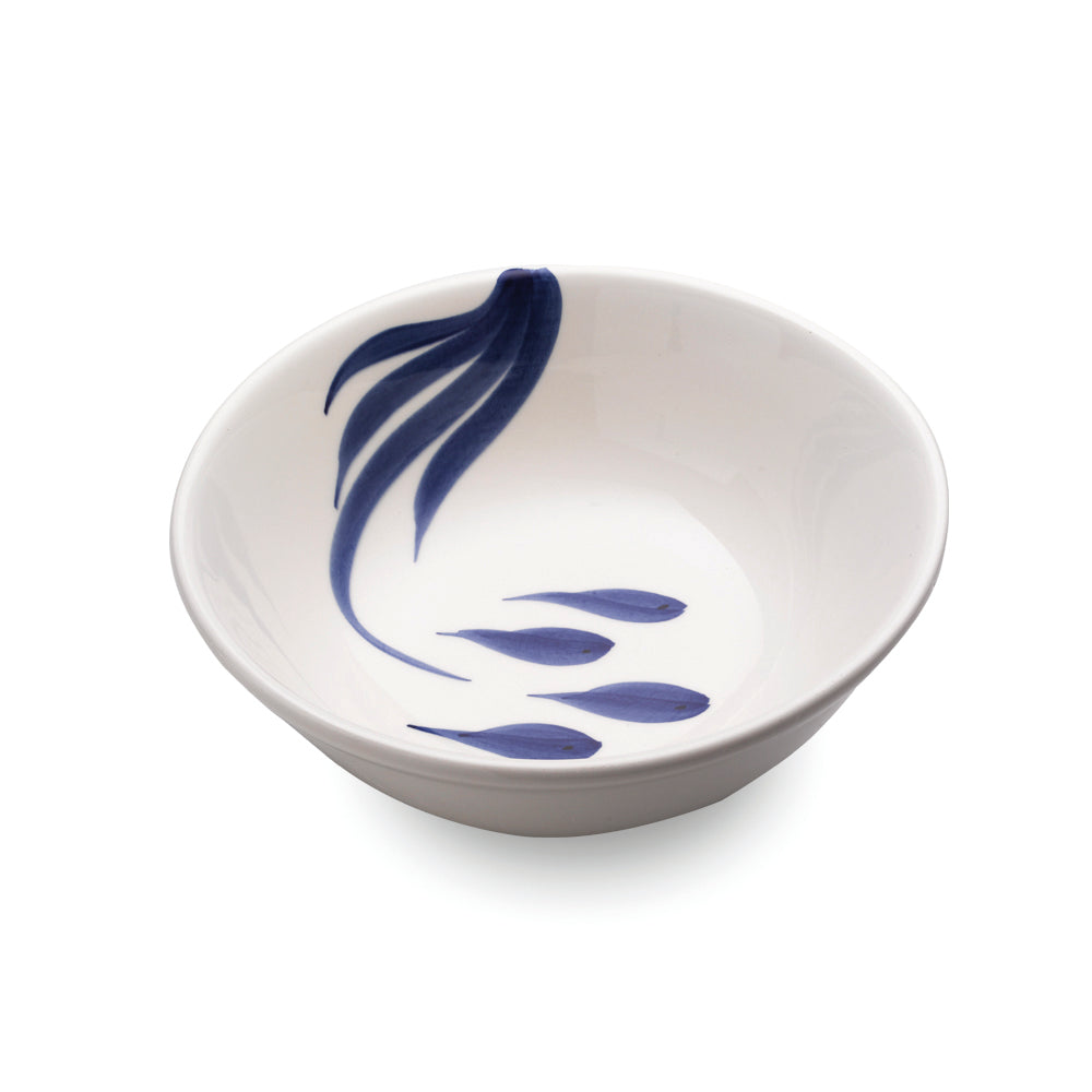 Medium Salad Bowl - Seabed Design Blue