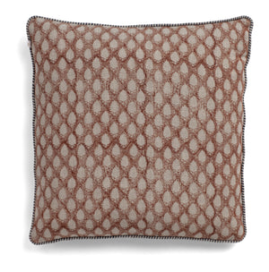 Linen Cushion Cover Cypress Design - Mustard