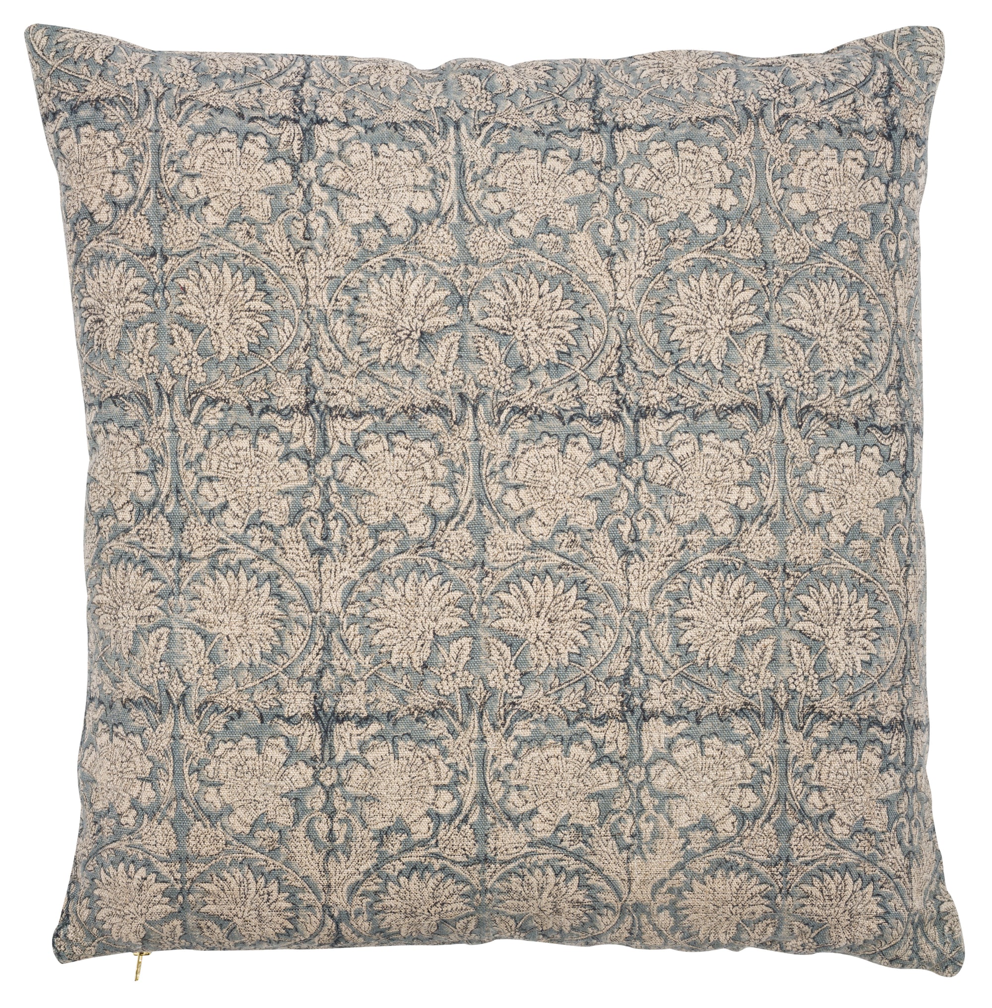 Linen Cushion Cover Paradise Design - Blue