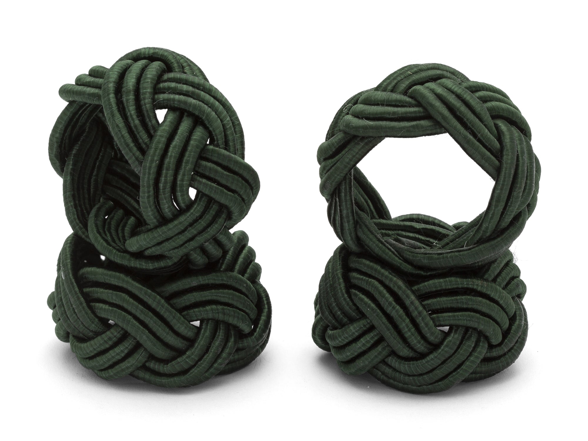 Napkin Ring Corded Design (Pack of 4) - Green