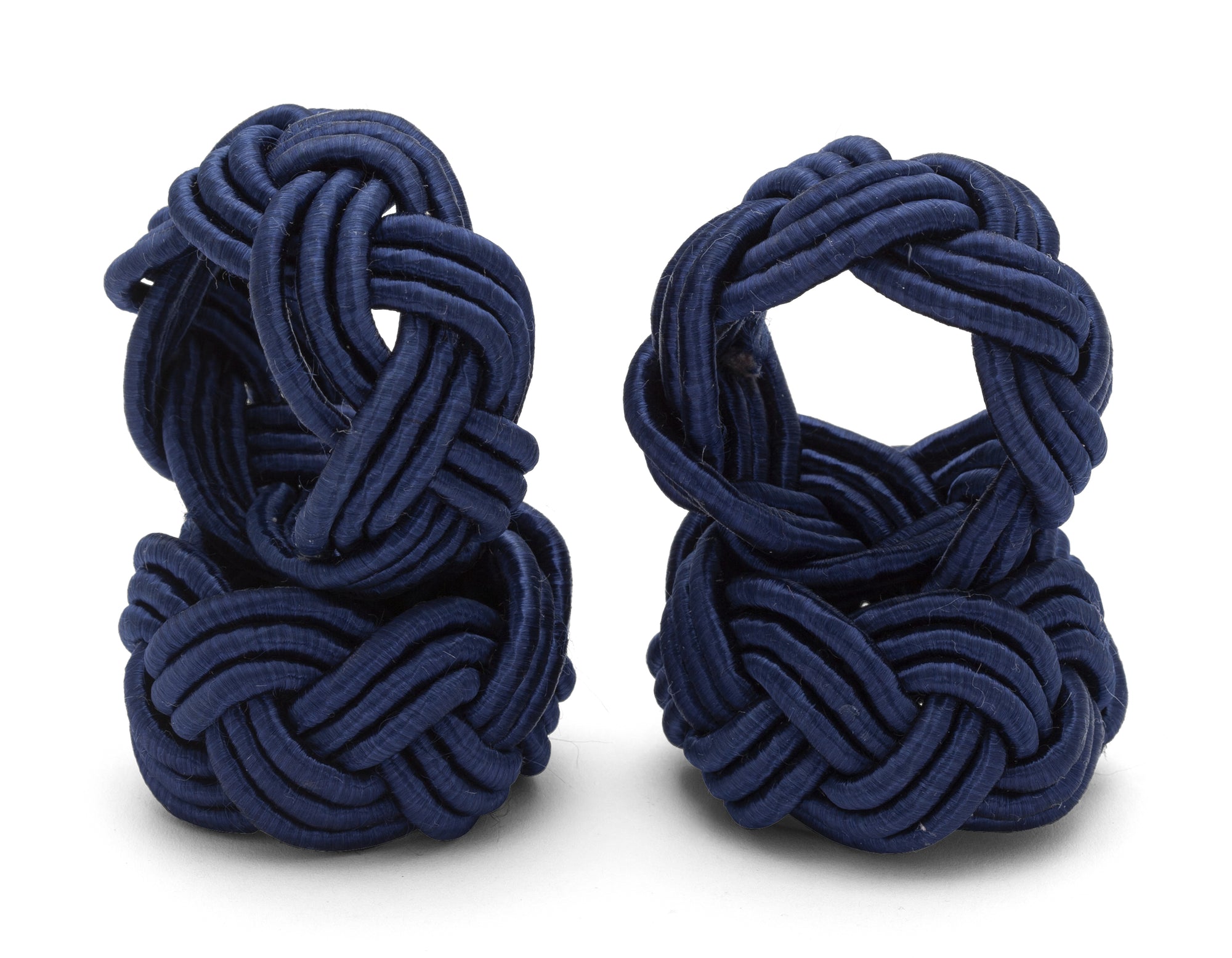 Napkin Ring Corded Design (Pack of 4) - Blue