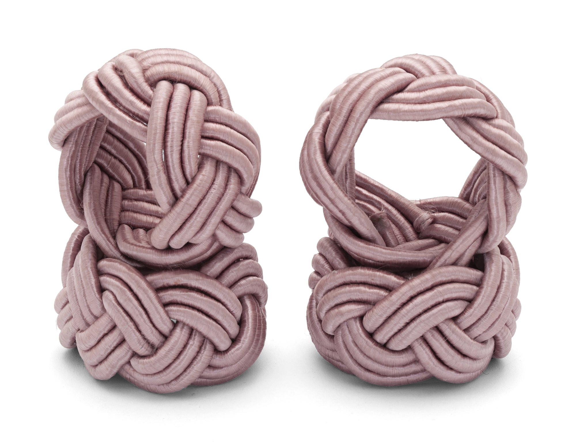 Napkin Ring Corded Design (Pack of 4) - Rose