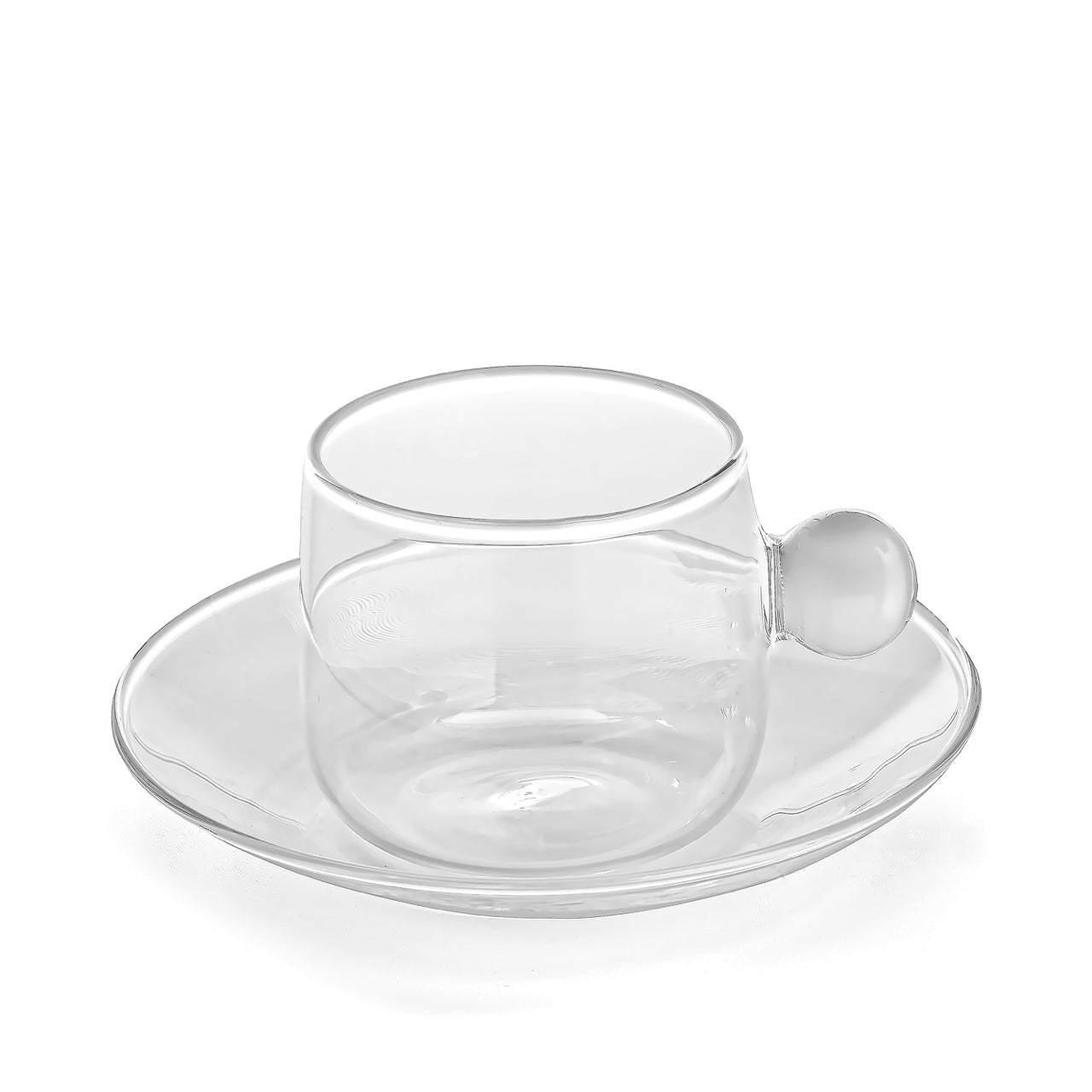 Zafferano Bilia Espresso Cup & Saucer, Borosilicate Glass