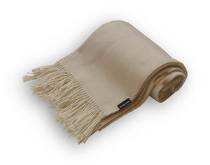 Comfy Pure Wool Fringed Throw