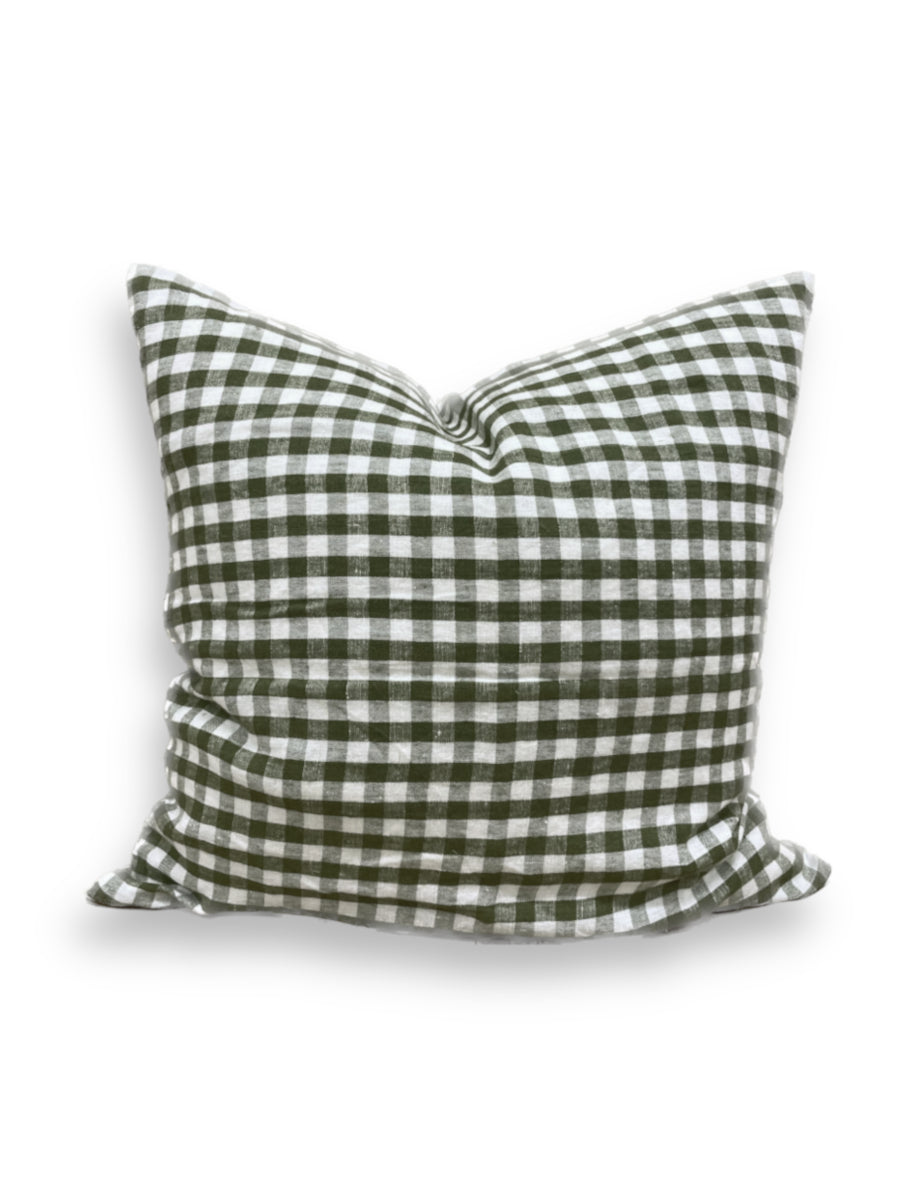 Misty Stripe Linen Cushion Cover
